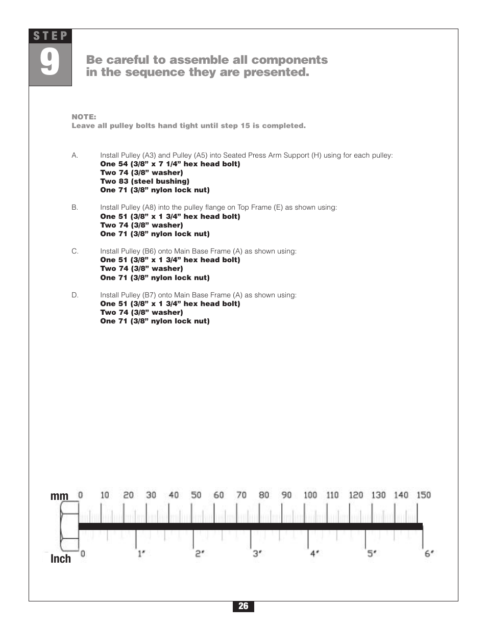 S t e p | Body Solid G6B User Manual | Page 26 / 90