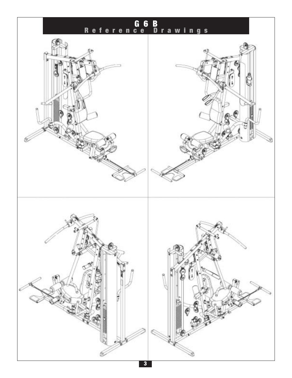 G 6 b | Body Solid G6B User Manual | Page 3 / 90