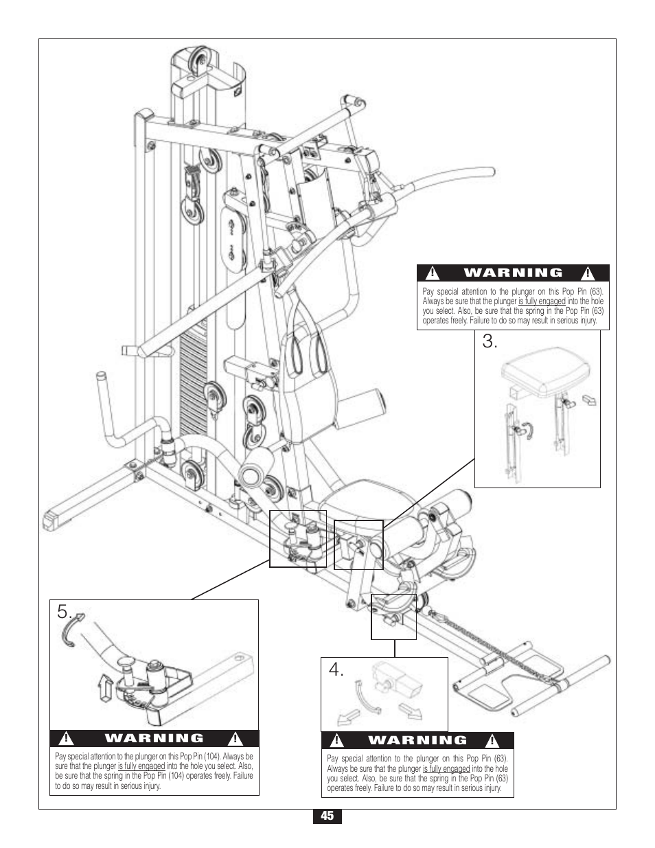 Body Solid G6B User Manual | Page 45 / 90