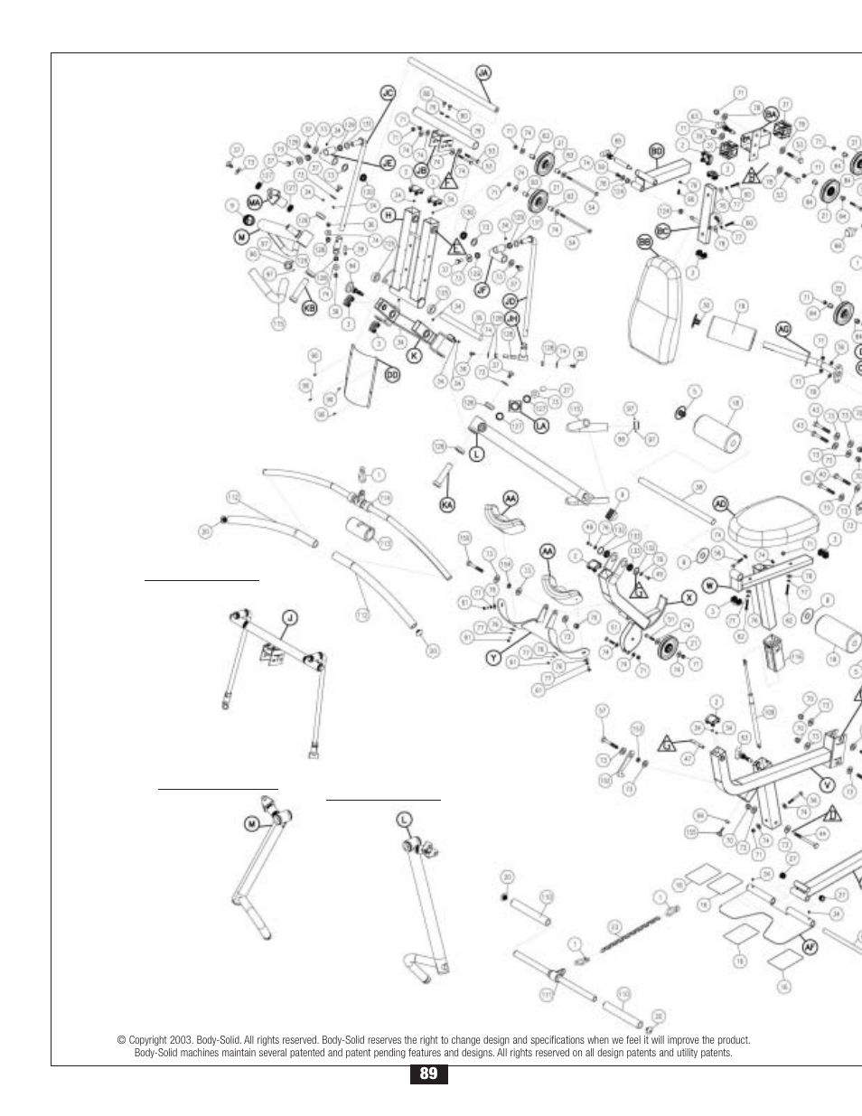Body Solid G6B User Manual | Page 89 / 90