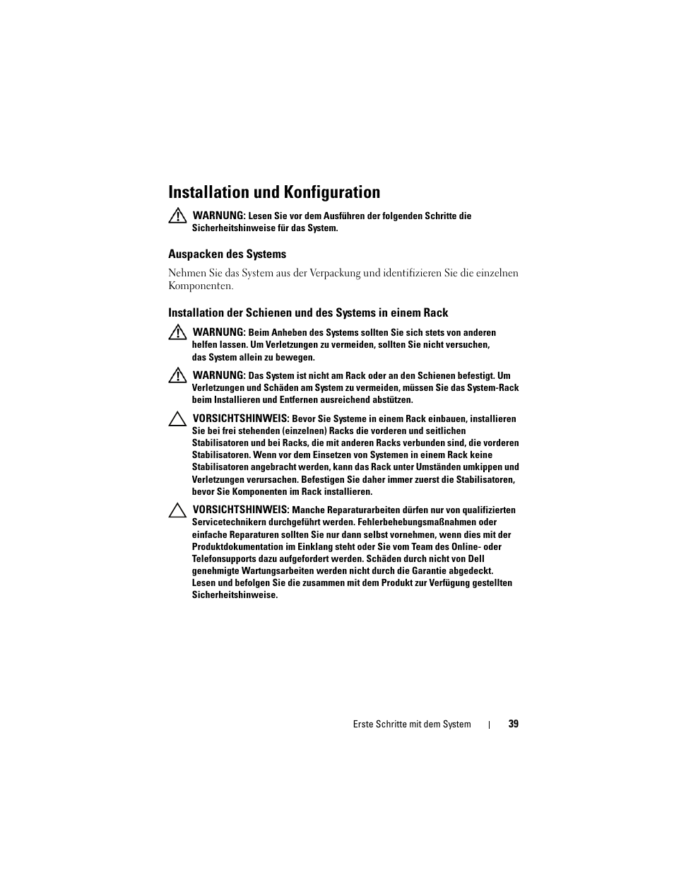 Installation und konfiguration | Dell PowerEdge C2100 User Manual | Page 41 / 128