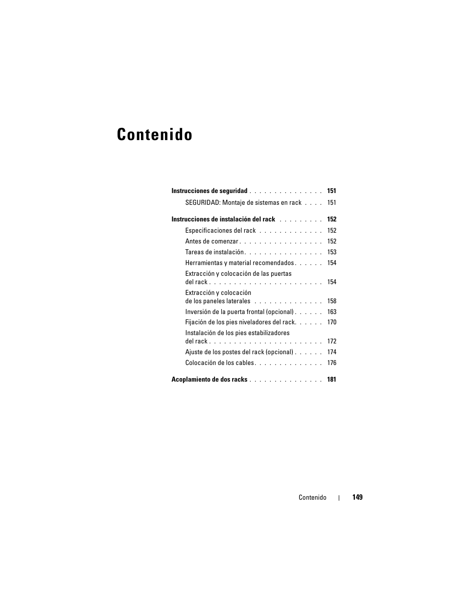Dell PowerEdge Rack Enclosure 4220 User Manual | Page 151 / 186