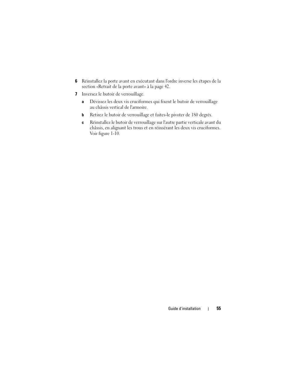 Dell PowerEdge Rack Enclosure 4220 User Manual | Page 57 / 186