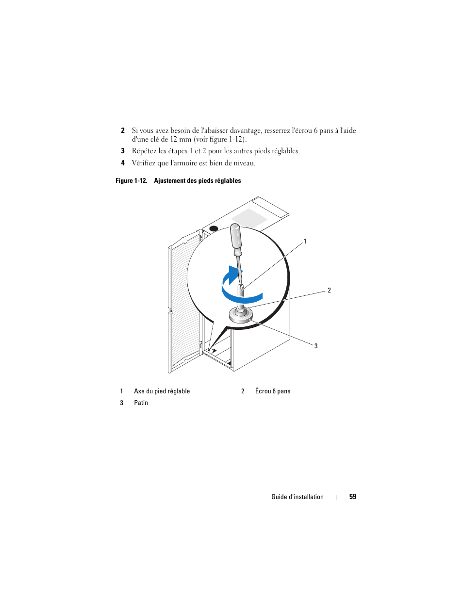 Dell PowerEdge Rack Enclosure 4220 User Manual | Page 61 / 186