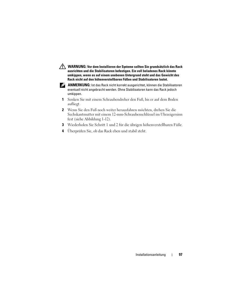 Dell PowerEdge Rack Enclosure 4220 User Manual | Page 99 / 186