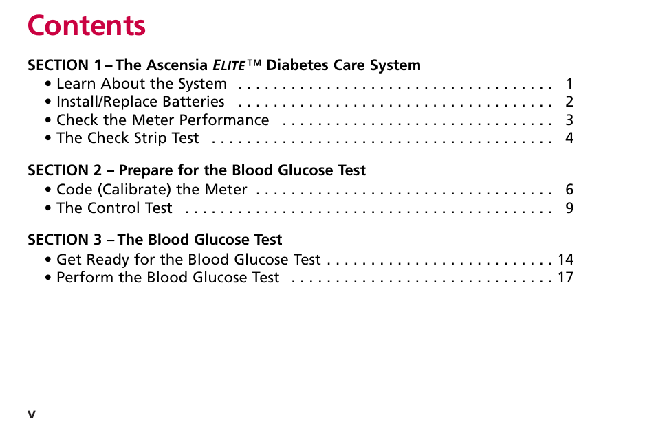Bayer HealthCare Blood Glucose Meter MODEL Ascensia Elite User Manual | Page 8 / 51
