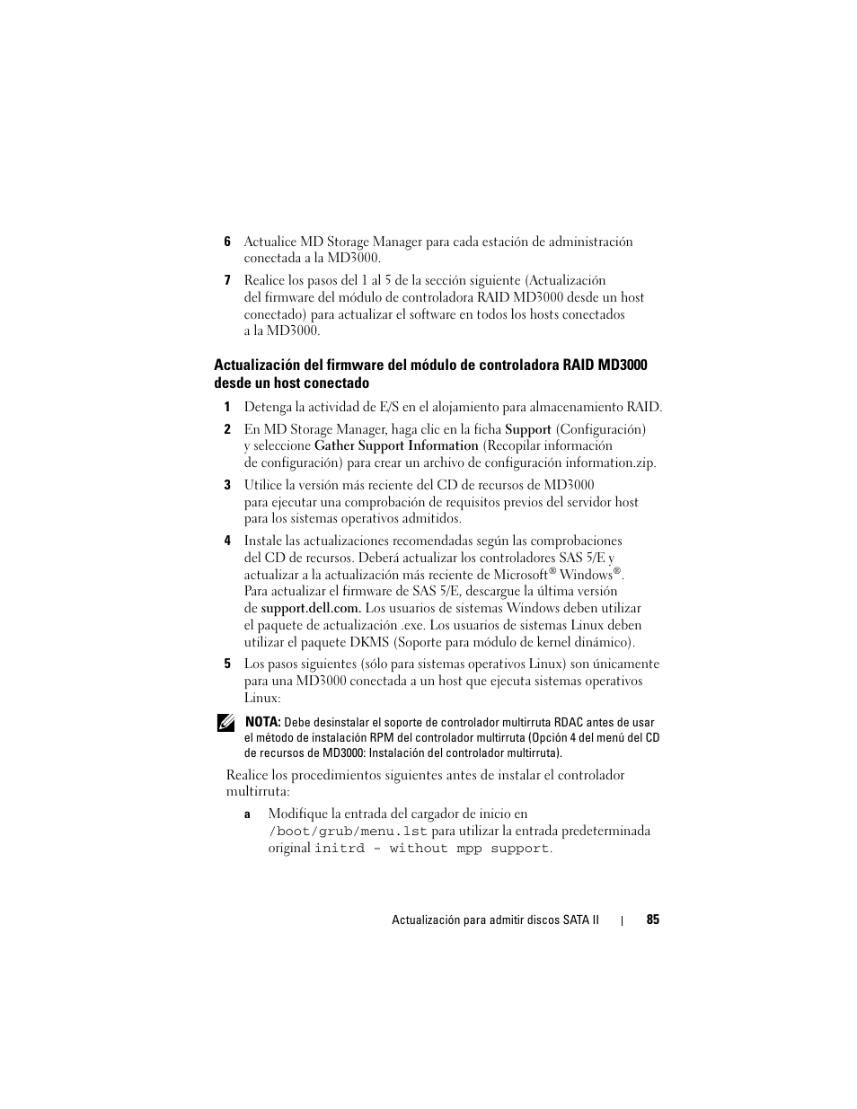 Dell PowerVault MD3000 User Manual | Page 85 / 92