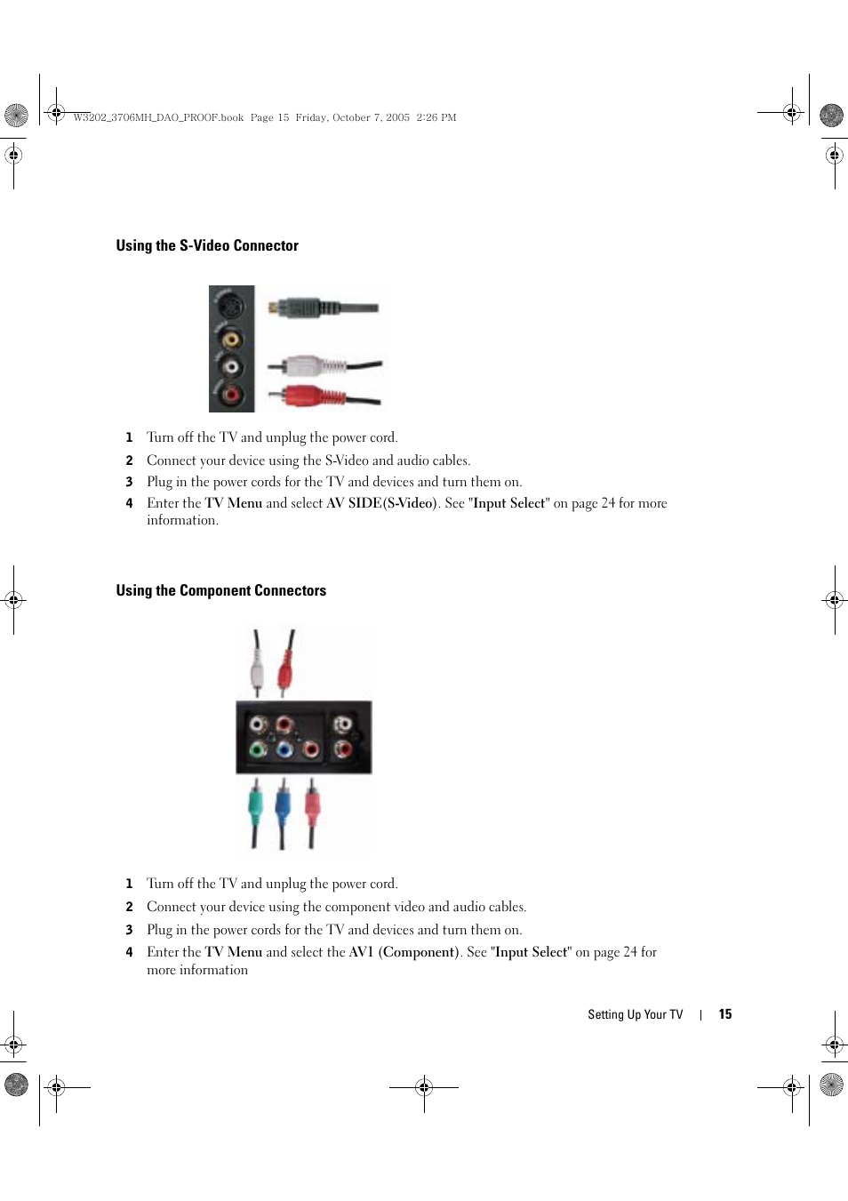 Dell LCD TV W3706MH User Manual | Page 15 / 204