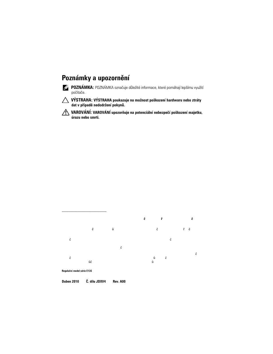 Poznámky a upozornění | Dell PowerVault DL2200 User Manual | Page 16 / 124