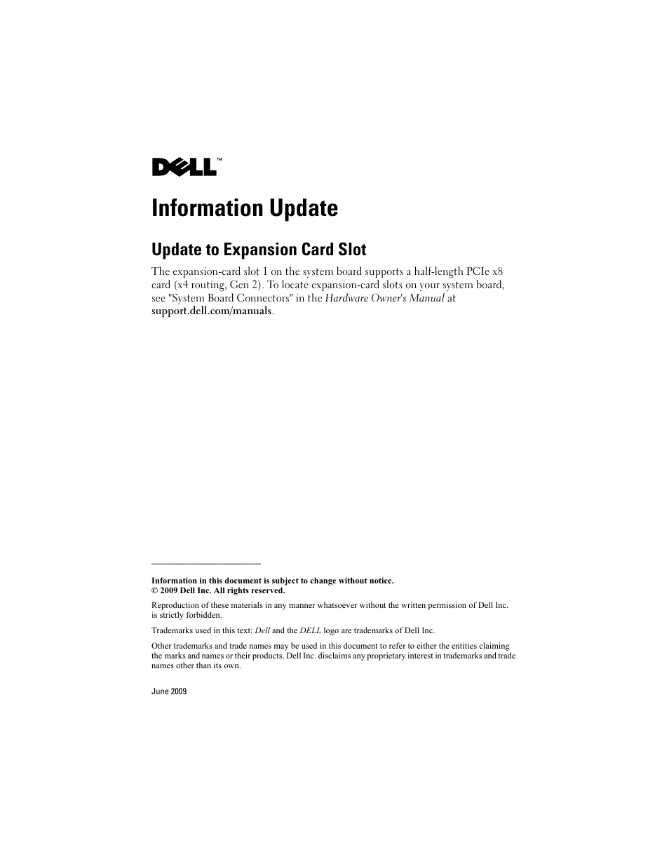 Dell PowerEdge T710 User Manual | 7 pages