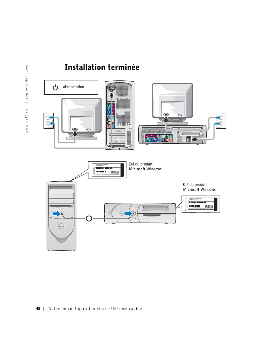 Installation terminée | Dell OptiPlex GX270 User Manual | Page 50 / 94