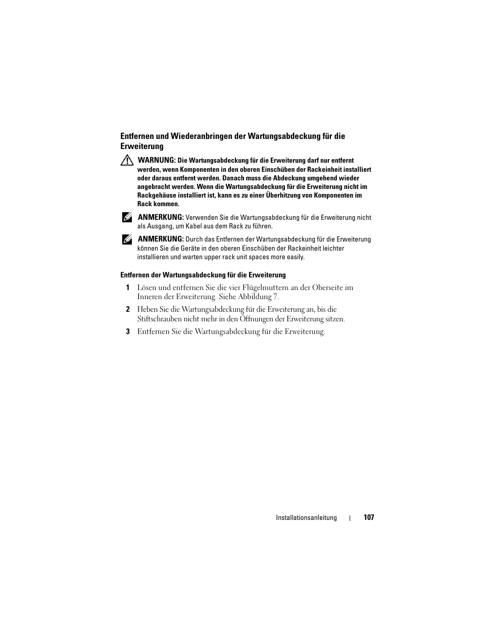 Dell PowerEdge Rack Enclosure 4020S User Manual | Page 109 / 228