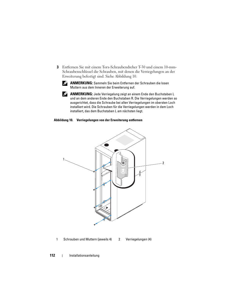 Dell PowerEdge Rack Enclosure 4020S User Manual | Page 114 / 228
