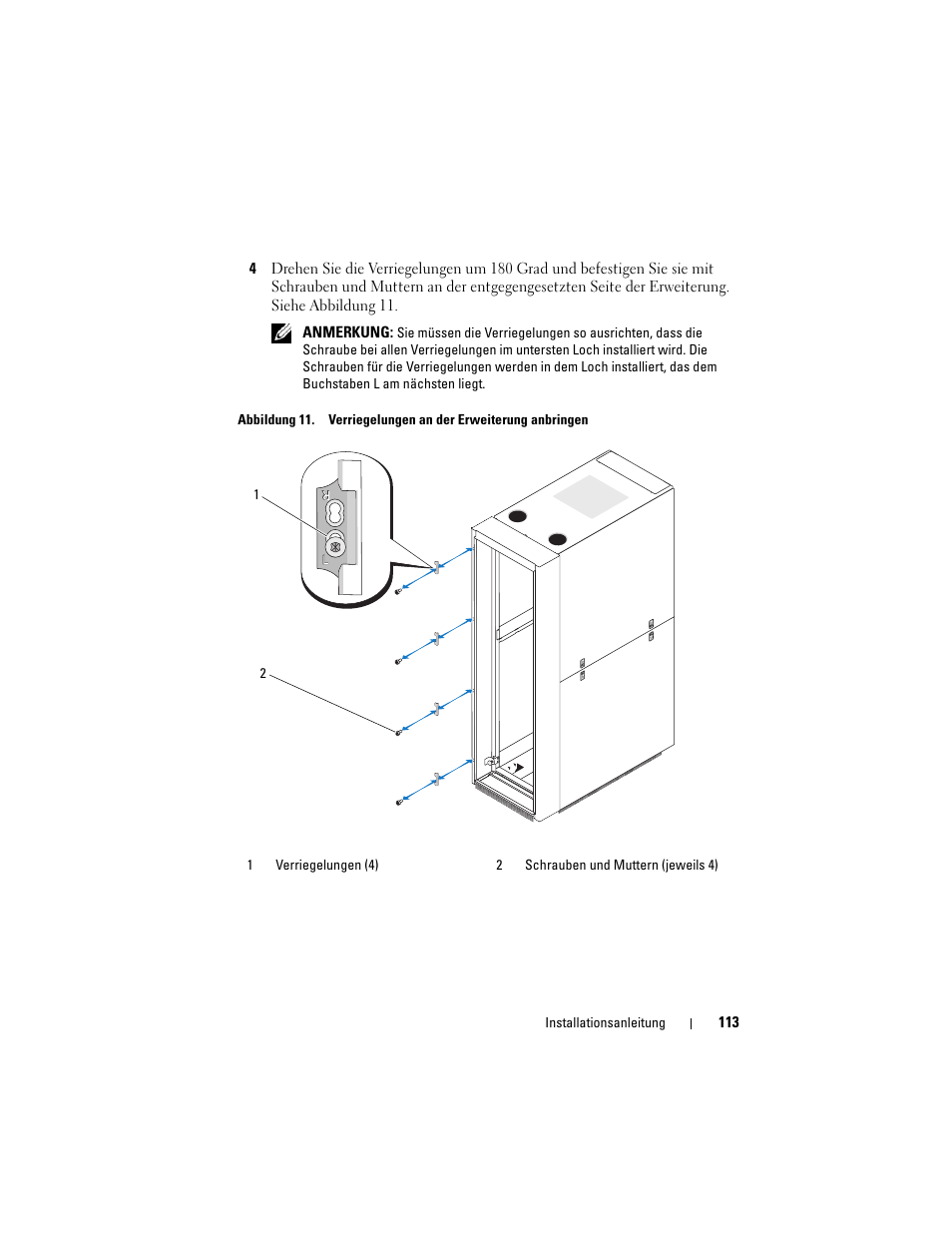 Dell PowerEdge Rack Enclosure 4020S User Manual | Page 115 / 228