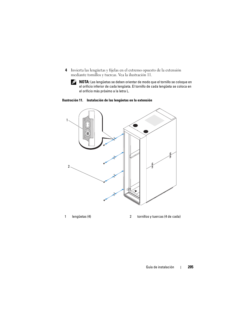 Dell PowerEdge Rack Enclosure 4020S User Manual | Page 207 / 228