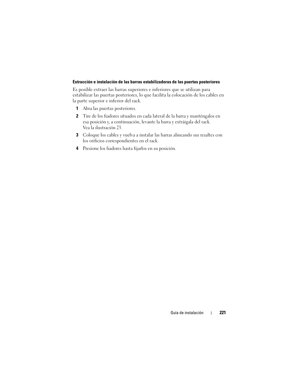 Dell PowerEdge Rack Enclosure 4020S User Manual | Page 223 / 228