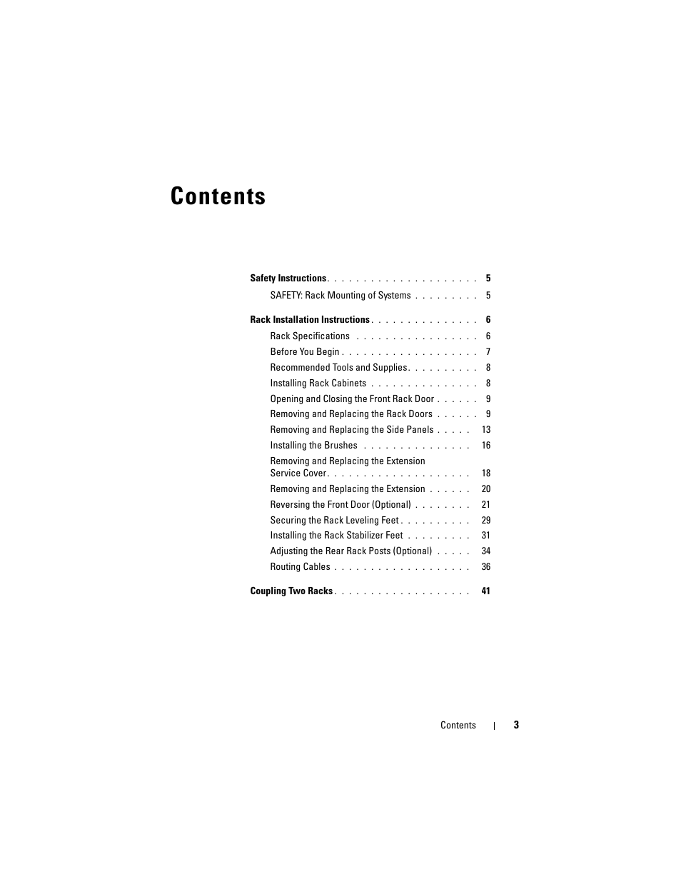Dell PowerEdge Rack Enclosure 4020S User Manual | Page 5 / 228