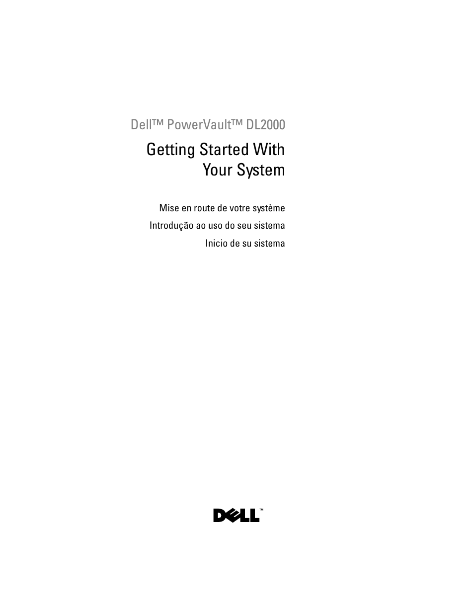 Dell PowerVault DL2000 User Manual | 70 pages