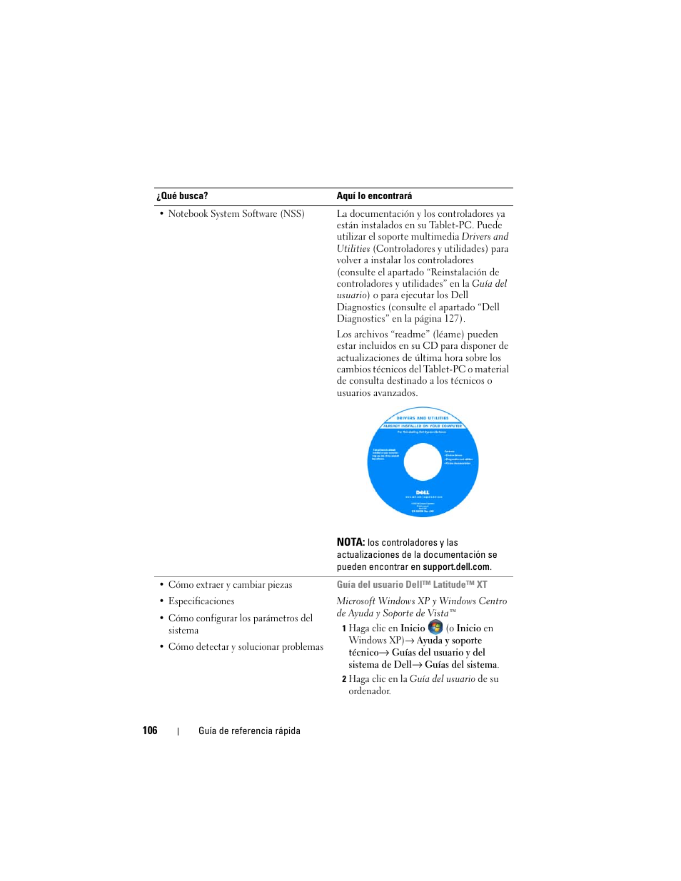 Dell Latitude XT (Late 2007) User Manual | Page 106 / 134