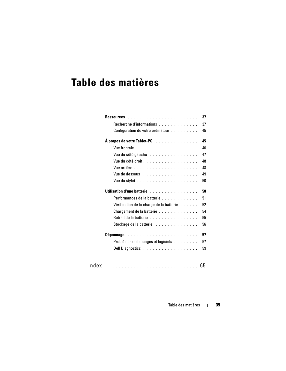 Dell Latitude XT (Late 2007) User Manual | Page 35 / 134