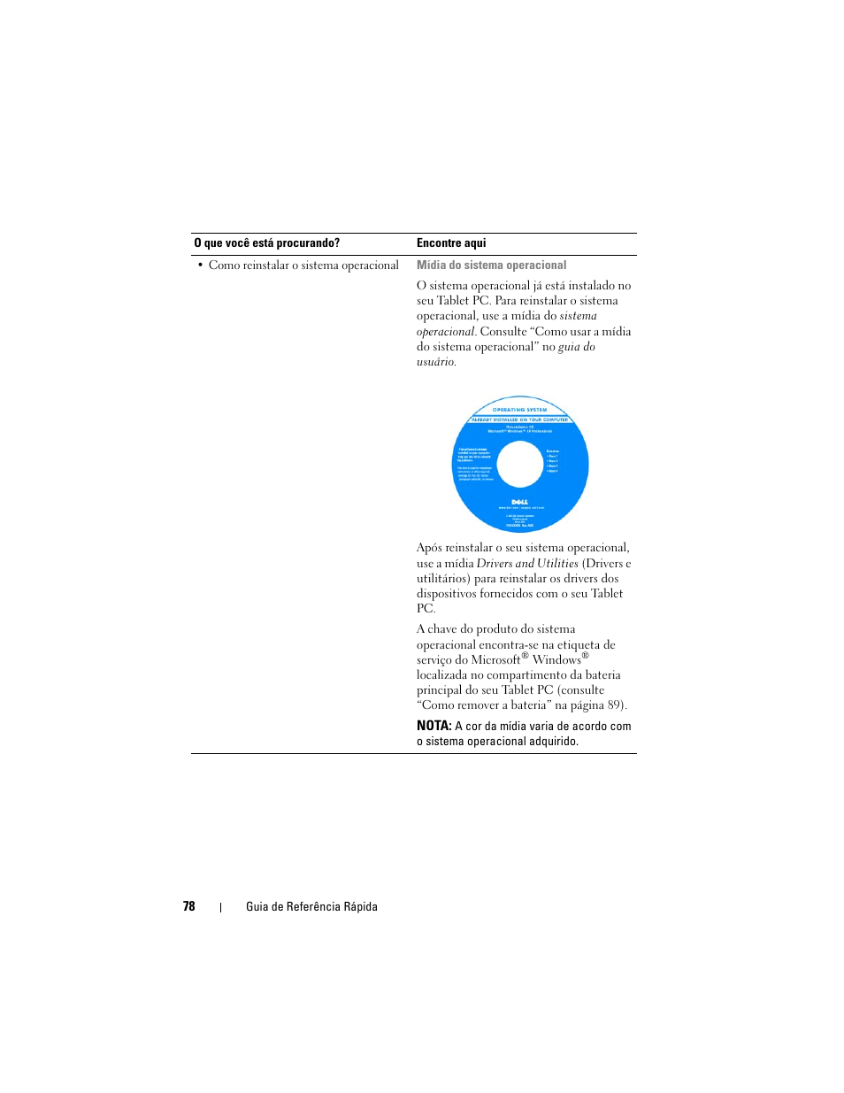 Dell Latitude XT (Late 2007) User Manual | Page 78 / 134