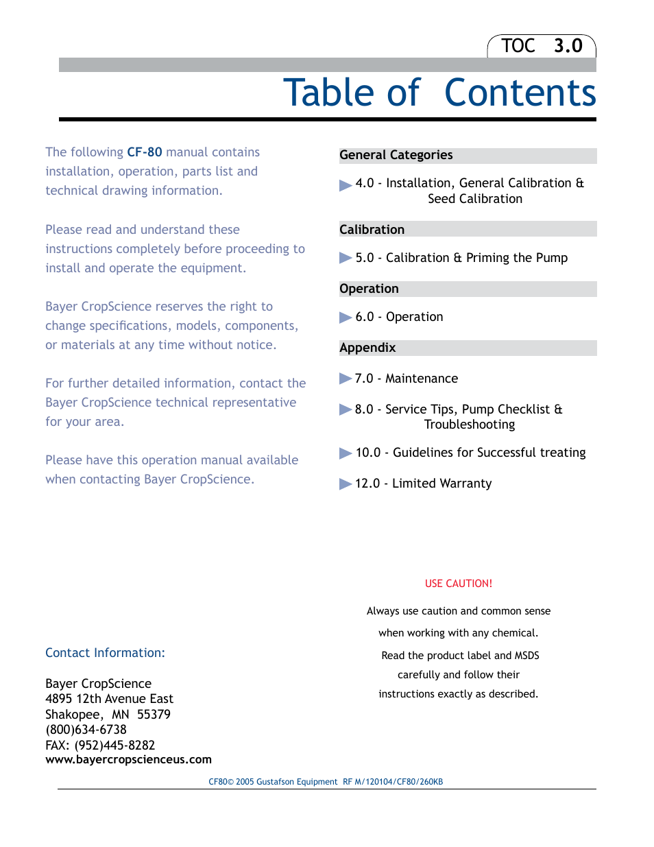 Bayer HealthCare CF-80 User Manual | Page 3 / 14