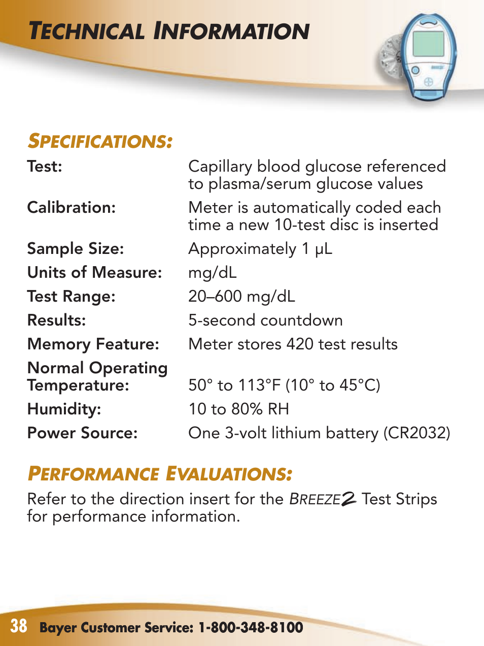 Echnical, Nformation | Bayer Breeze-2 User Manual | Page 42 / 53