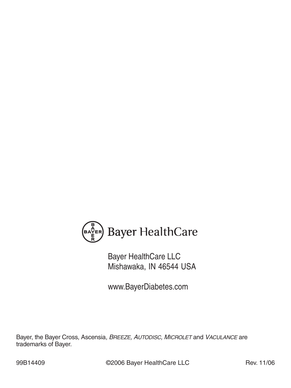 Bayer Breeze-2 User Manual | Page 53 / 53