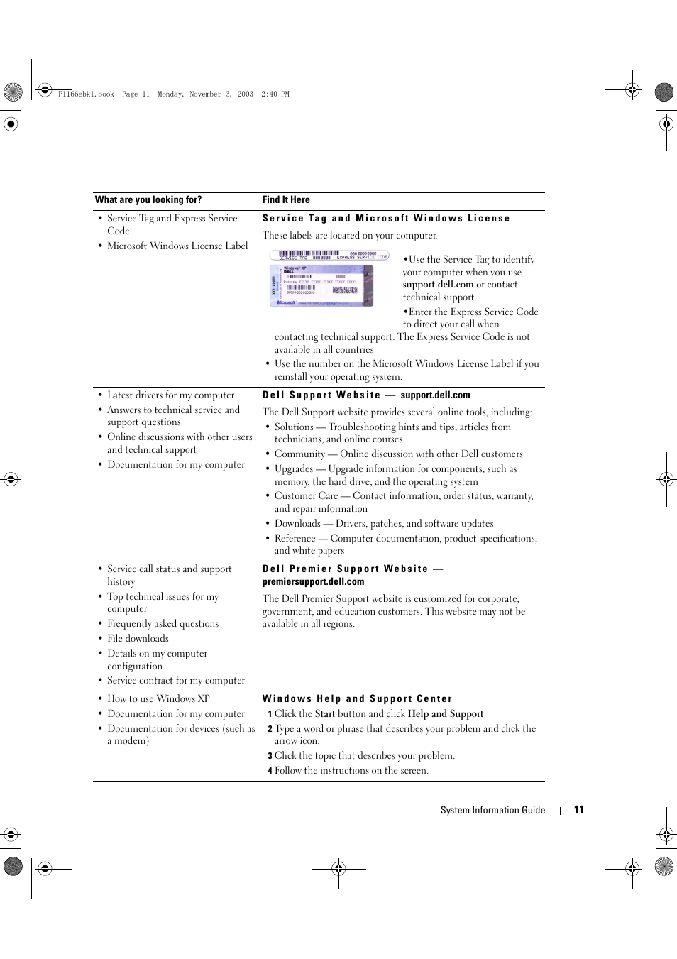 Dell Latitude D505 User Manual | Page 13 / 126