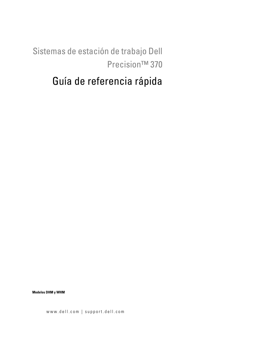 Guía de referencia rápida | Dell Precision 370 User Manual | Page 121 / 162