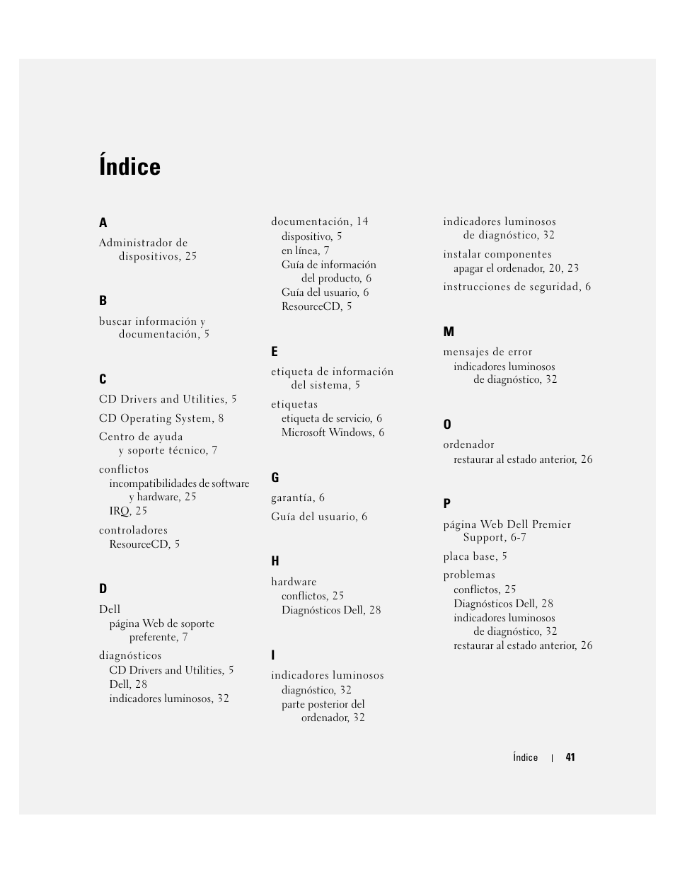 Índice | Dell Precision 370 User Manual | Page 161 / 162
