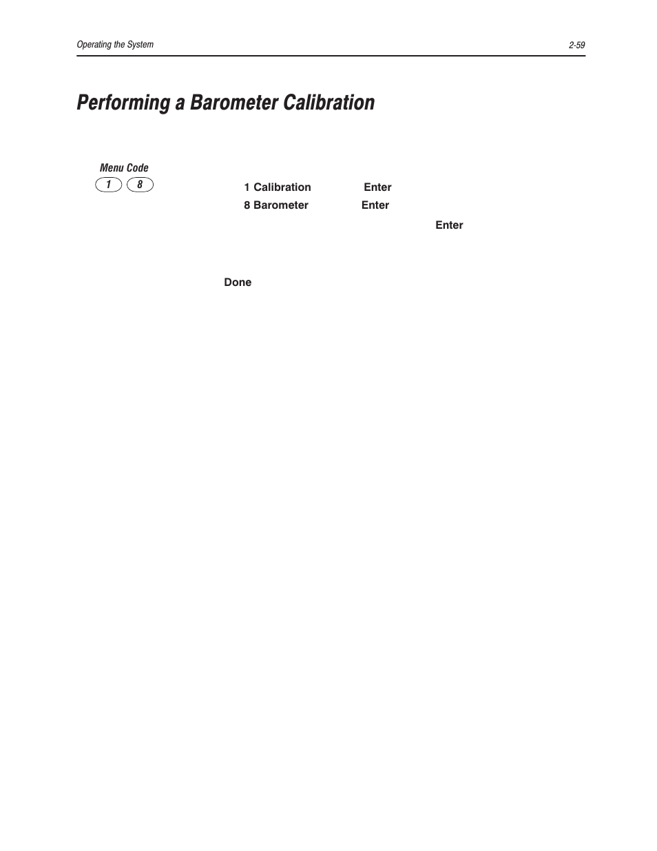 Performing a barometer calibration | Bayer HealthCare Rapidlab 800 User Manual | Page 157 / 699