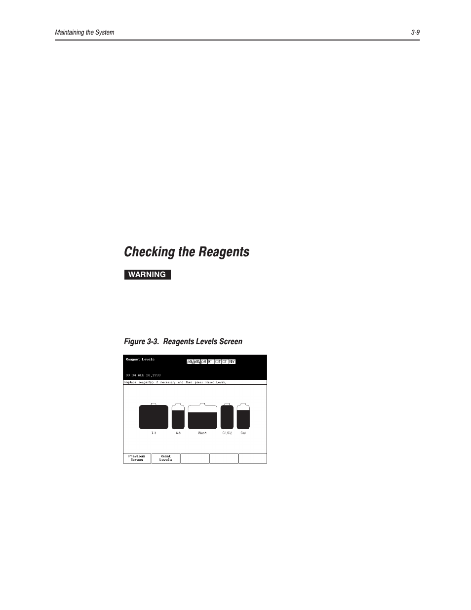 Checking the reagents | Bayer HealthCare Rapidlab 800 User Manual | Page 177 / 699
