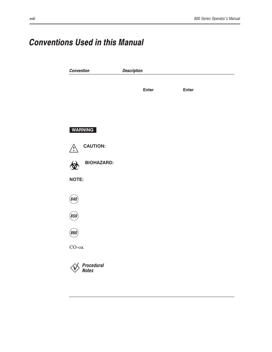 Conventions used in this manual | Bayer HealthCare Rapidlab 800 User Manual | Page 18 / 699