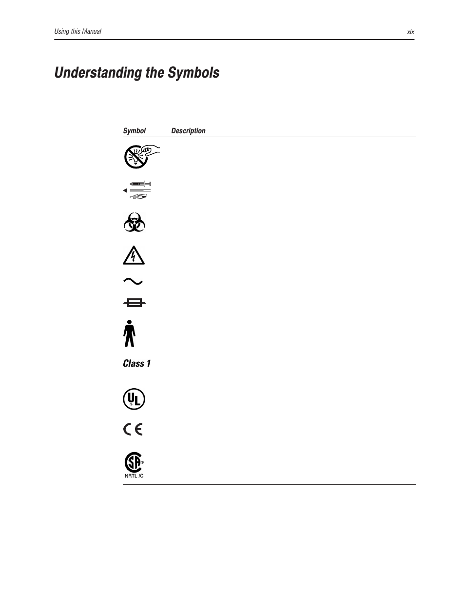 Understanding the symbols | Bayer HealthCare Rapidlab 800 User Manual | Page 19 / 699