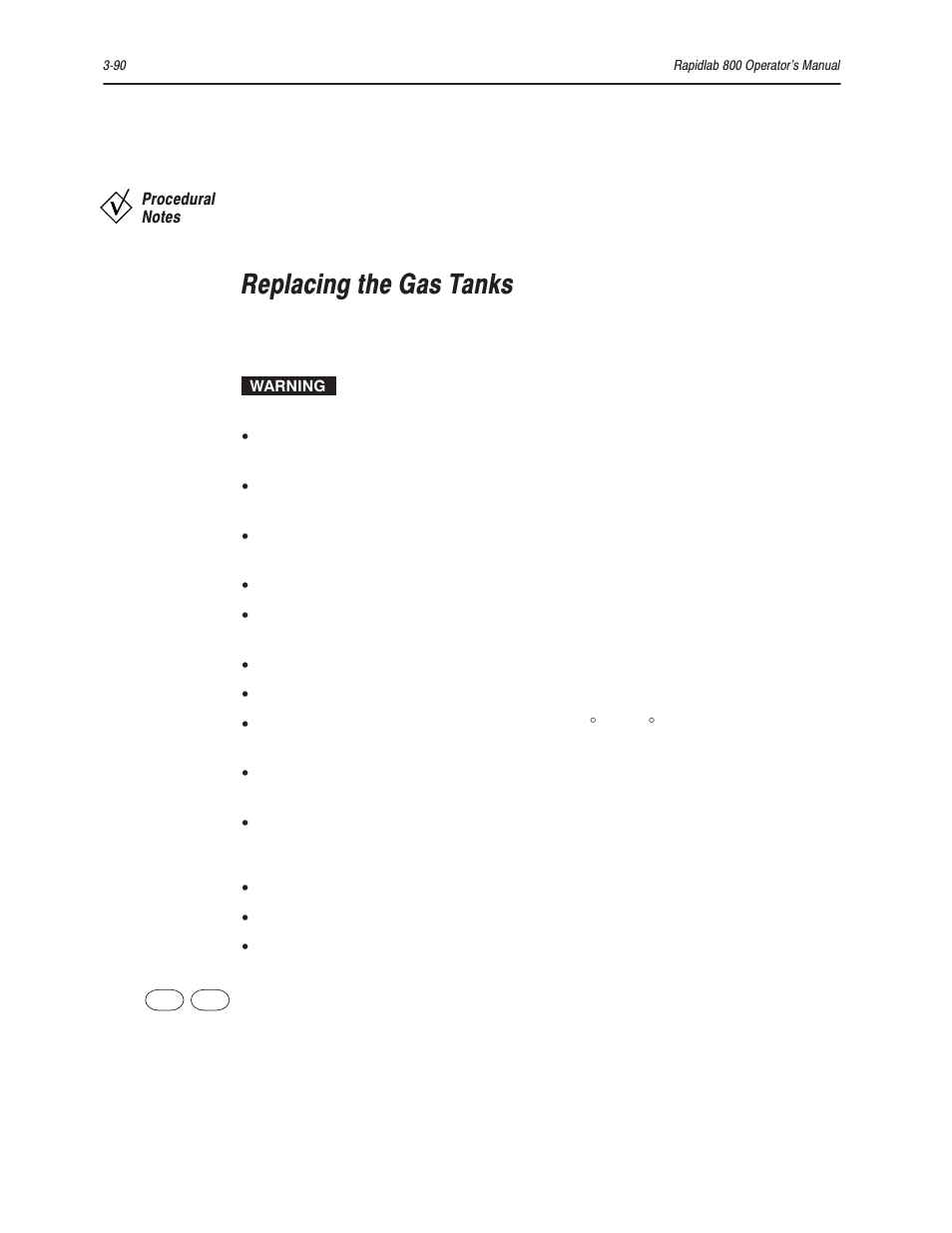 Replacing the gas tanks | Bayer HealthCare Rapidlab 800 User Manual | Page 262 / 699