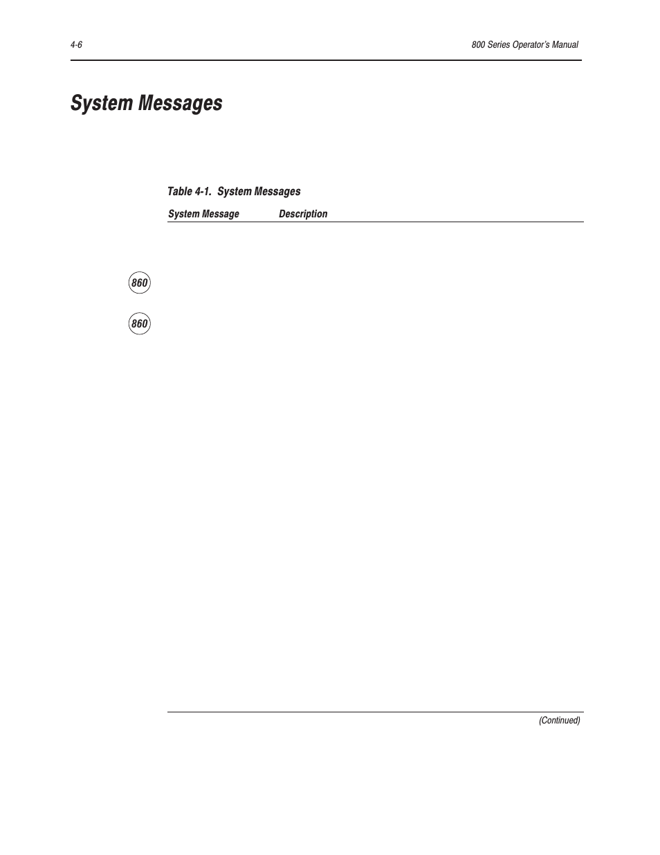 System messages | Bayer HealthCare Rapidlab 800 User Manual | Page 288 / 699