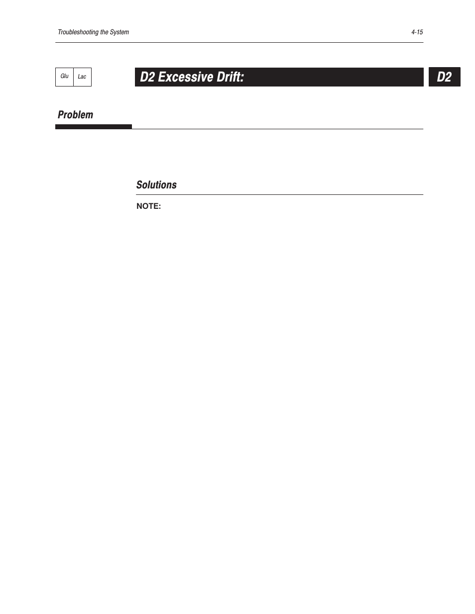 D2 excessive drift | Bayer HealthCare Rapidlab 800 User Manual | Page 299 / 699