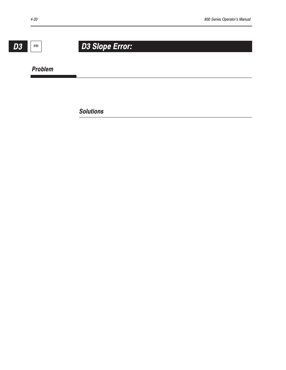 D3 slope error | Bayer HealthCare Rapidlab 800 User Manual | Page 304 / 699