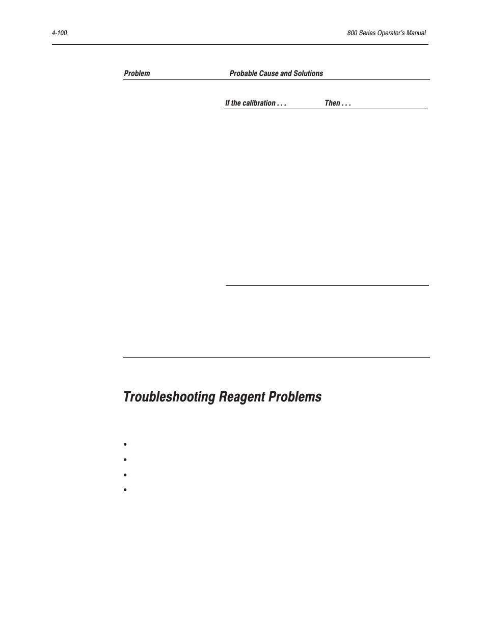 Troubleshooting reagent problems | Bayer HealthCare Rapidlab 800 User Manual | Page 388 / 699