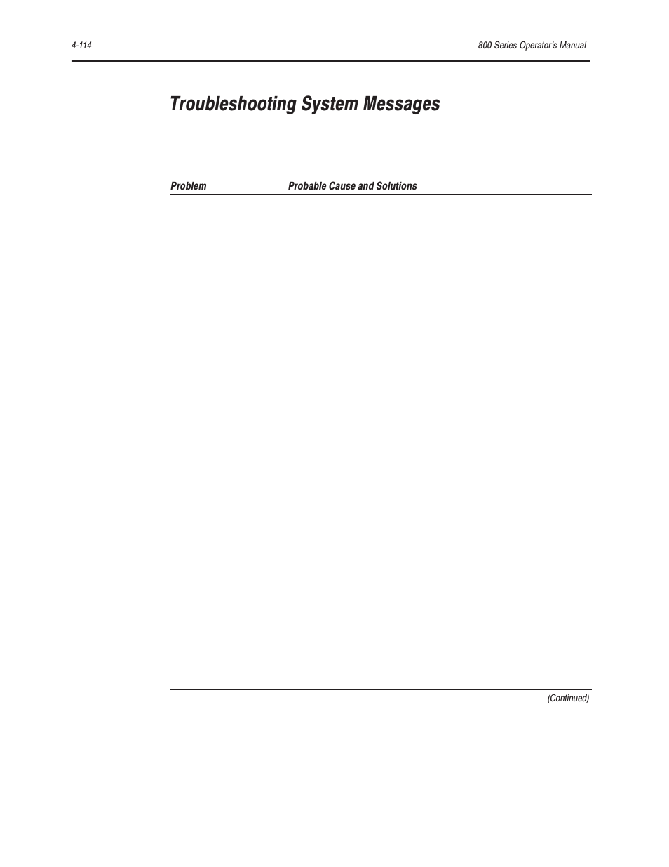 Troubleshooting system messages | Bayer HealthCare Rapidlab 800 User Manual | Page 402 / 699