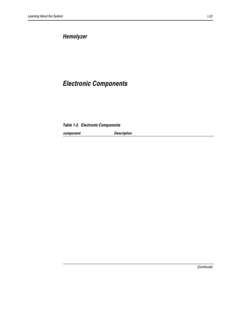 Electronic components, Hemolyzer | Bayer HealthCare Rapidlab 800 User Manual | Page 43 / 699