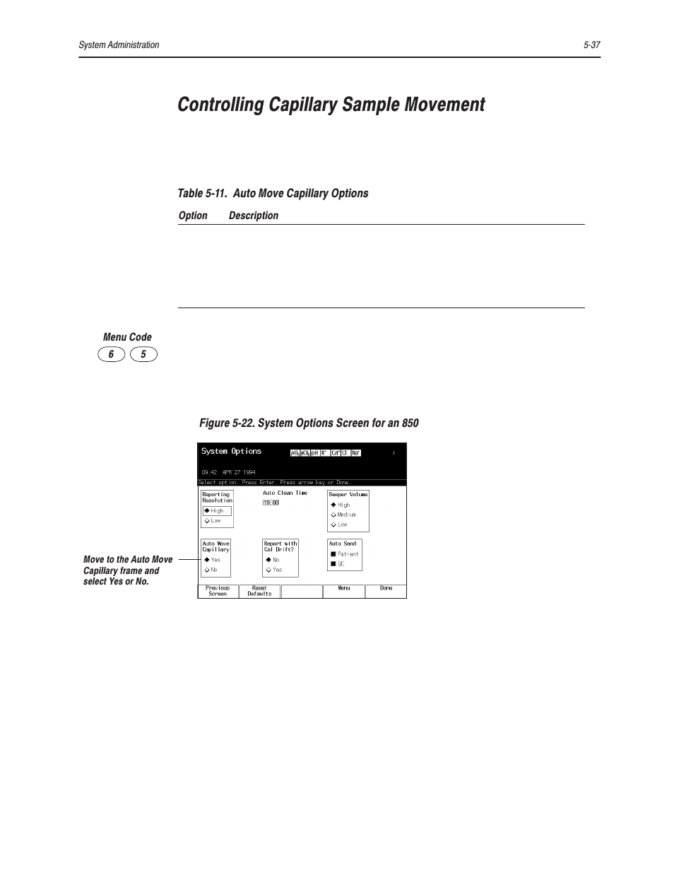 Controlling capillary sample movement | Bayer HealthCare Rapidlab 800 User Manual | Page 447 / 699