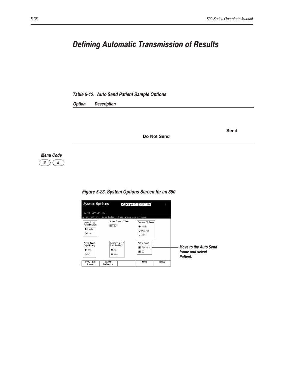 Defining automatic transmission of results | Bayer HealthCare Rapidlab 800 User Manual | Page 448 / 699