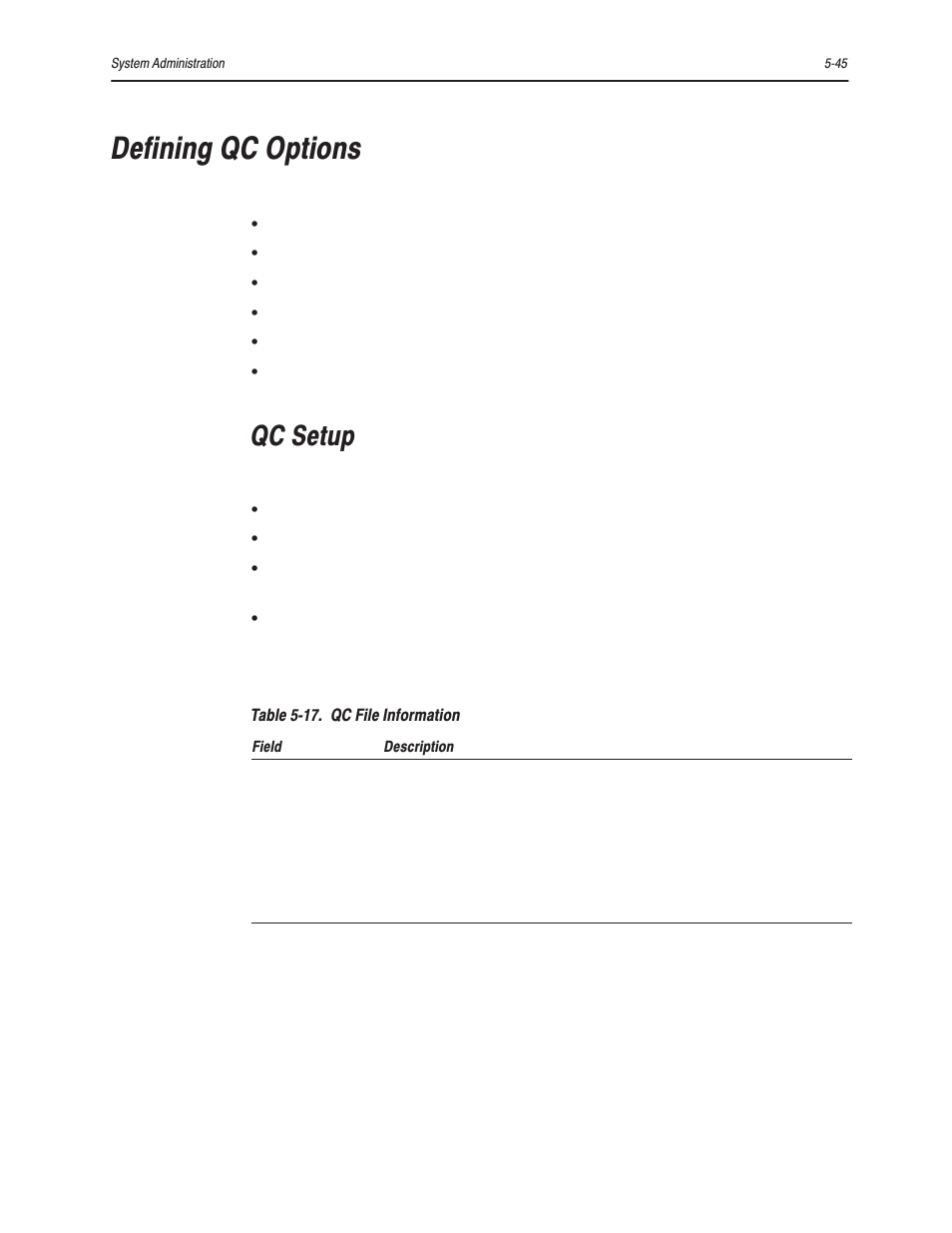 Defining qc options, Qc setup | Bayer HealthCare Rapidlab 800 User Manual | Page 455 / 699