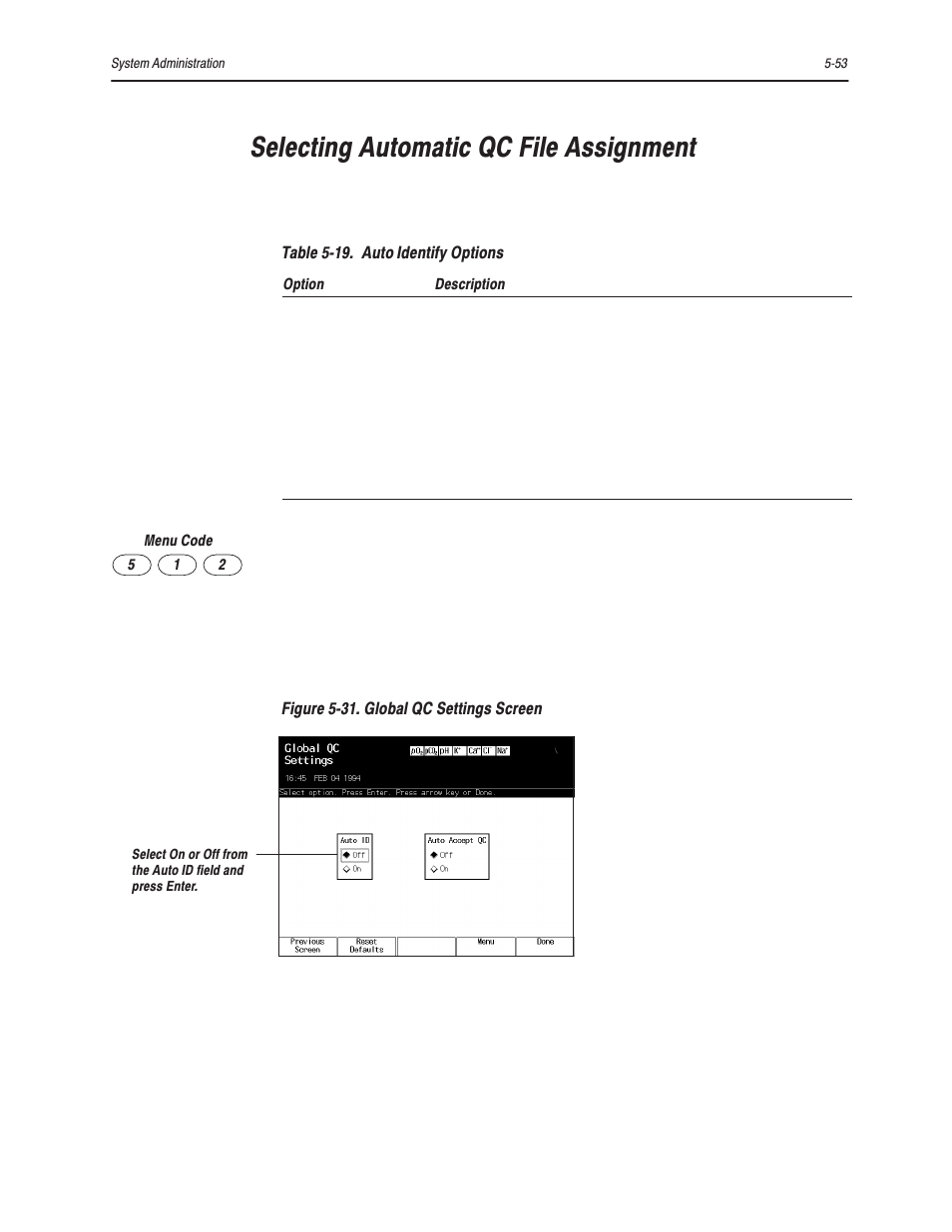 Selecting automatic qc file assignment | Bayer HealthCare Rapidlab 800 User Manual | Page 463 / 699