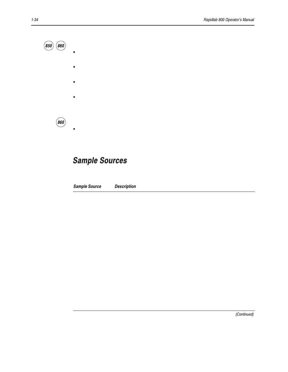 Sample sources | Bayer HealthCare Rapidlab 800 User Manual | Page 56 / 699