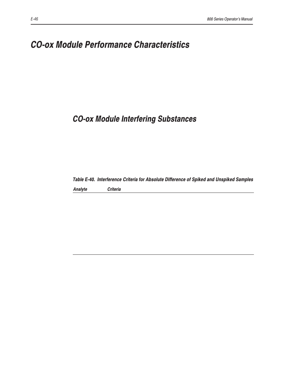 Coćox module performance characteristics, Coćox module interfering substances | Bayer HealthCare Rapidlab 800 User Manual | Page 572 / 699