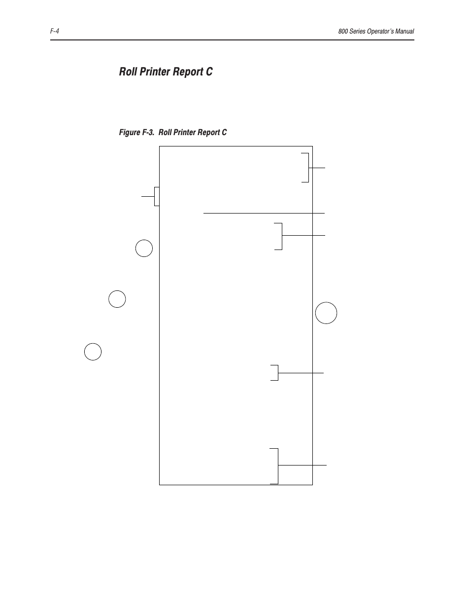 Roll printer report c, Co-ox, Fć4 800 series operator's manual | Sample type, Sample data entered values patient data, Temperature corrected values | Bayer HealthCare Rapidlab 800 User Manual | Page 582 / 699