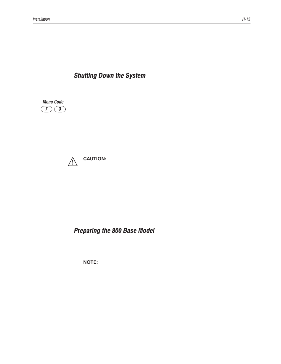 Shutting down the system, Preparing the 800 base model | Bayer HealthCare Rapidlab 800 User Manual | Page 607 / 699